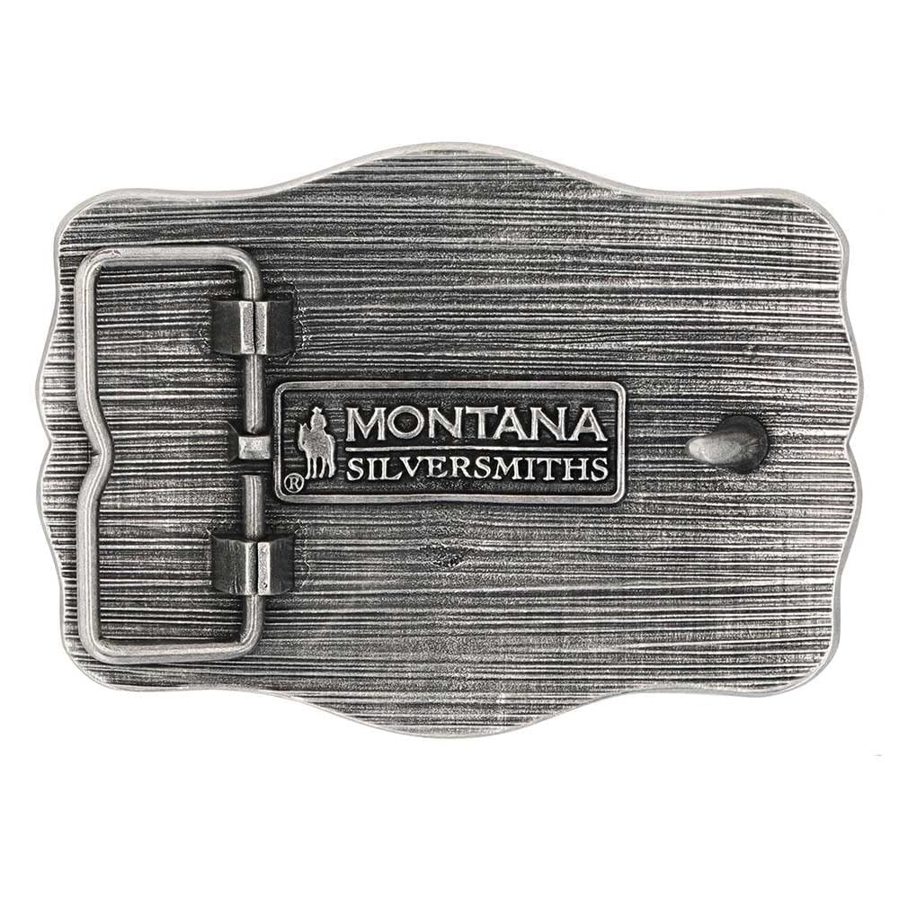 Montana Silversmiths Men's Ropin’ Ready Longhorn Attitude Buckle