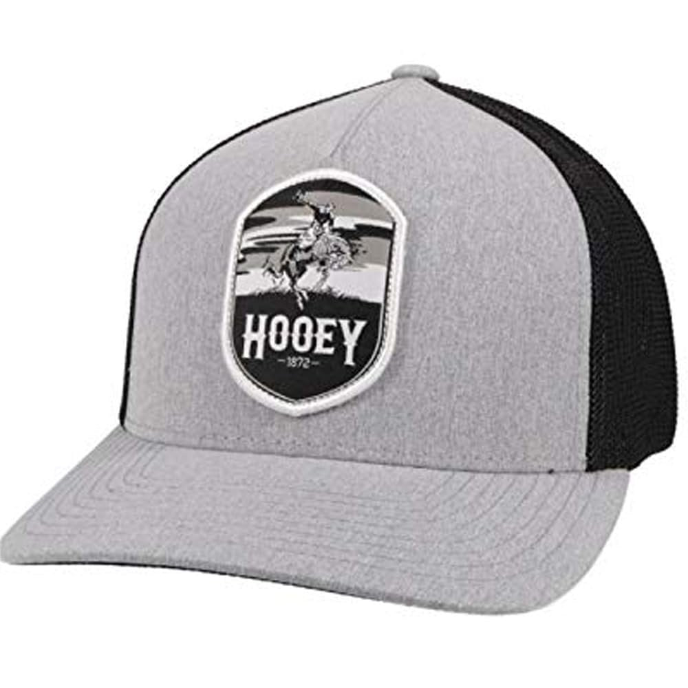 Hooey Cheyenne Bullrider Patch Grey Ball Cap – Flexfit S/M
