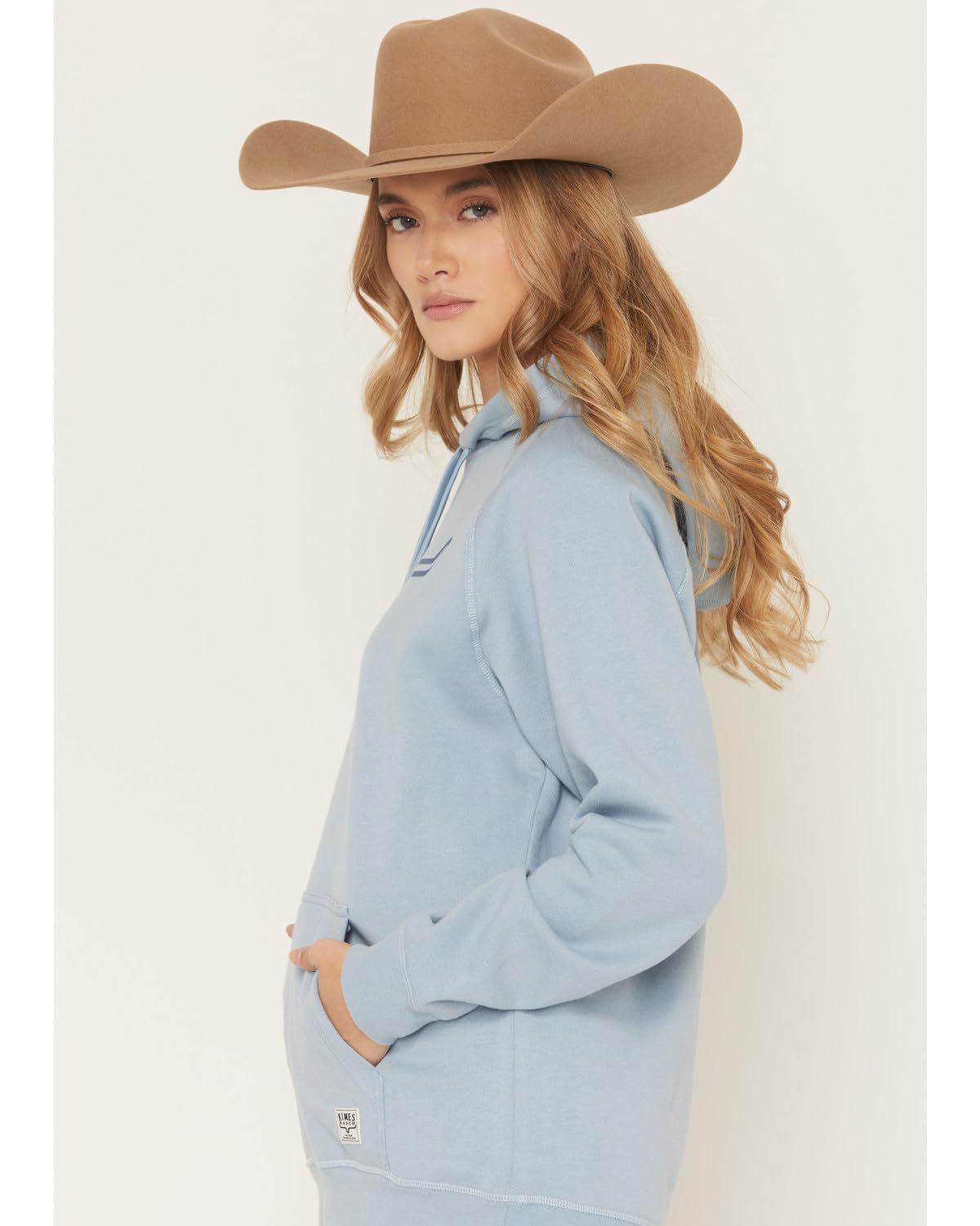 Kimes Ranch Women's Outlier Hoodie Horns Logo Applique Pouch Pocket