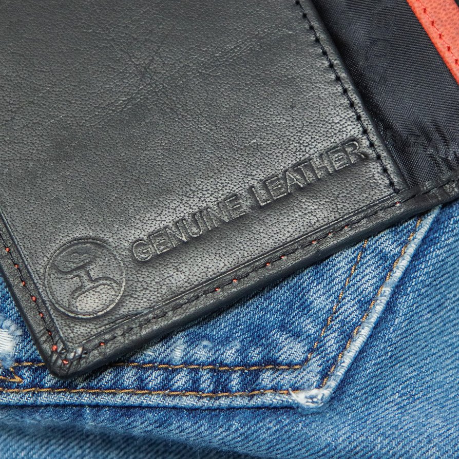 HOOEY Leather Men’s Western Rodeo Wallet (Sunizona Knockout - Black/Serape)