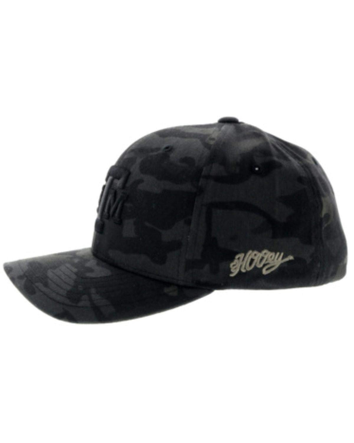 Hooey Texas A&M Flexfit Hat – Black Camo Aggies Cap