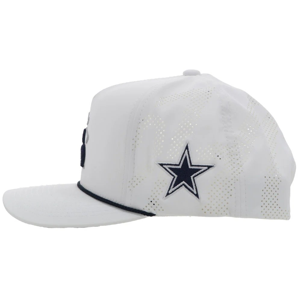 Hooey Dallas Cowboys Golf Hat – White Cowboys Snapback