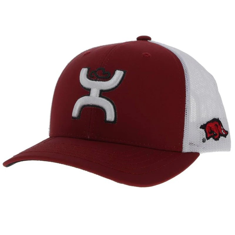 Hooey Red University of Arkansas Snapback Hat