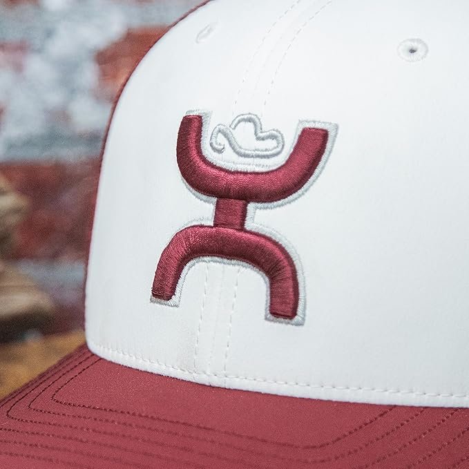 HOOEY Mississippi State Cap, Maroon/White