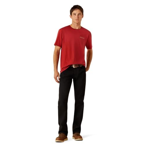 Ariat Men's Patriot Buffalo Coin T-Shirt, Brick Red