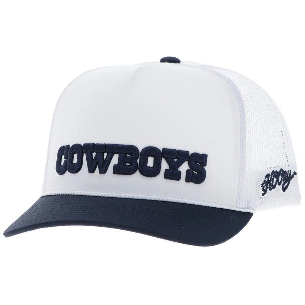 Hooey Dallas Cowboys Trucker Hat – White/Navy Cowboys Snapback