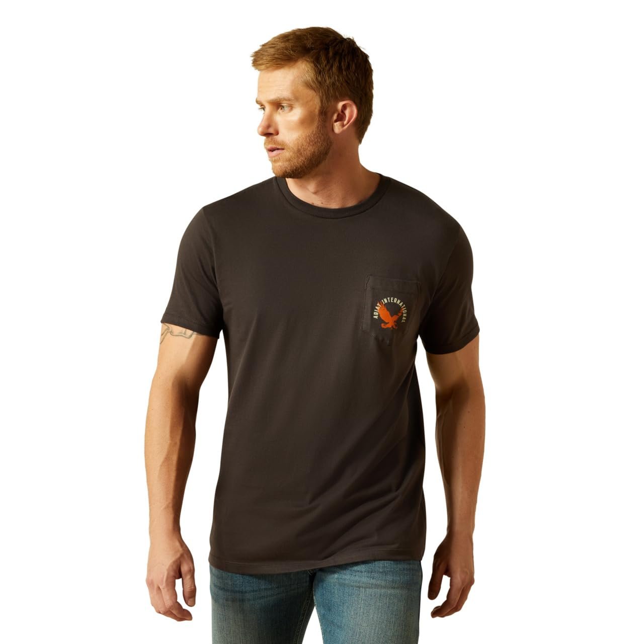 Ariat Men's Eagle Large T-Shirt, Vintage Black