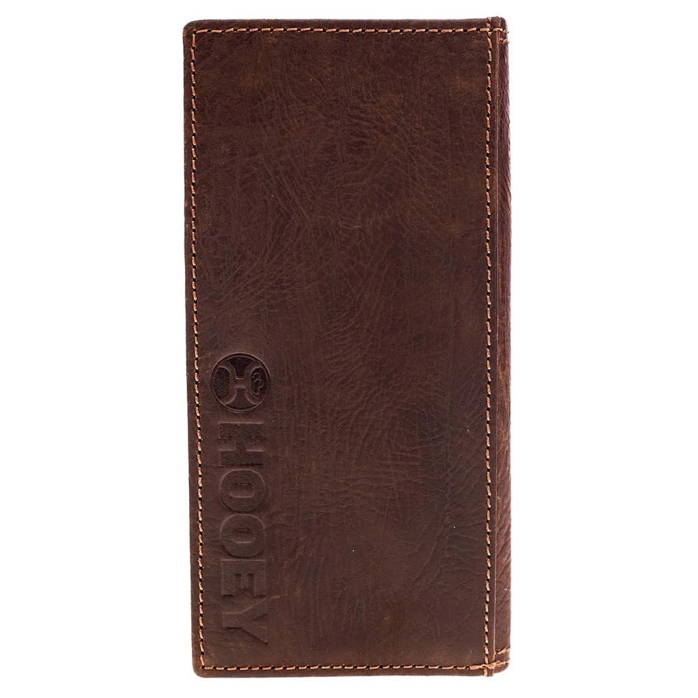 HOOEY Texican Texas Flag Inlay Rodeo Wallet (Brown/Red/White/Blue)