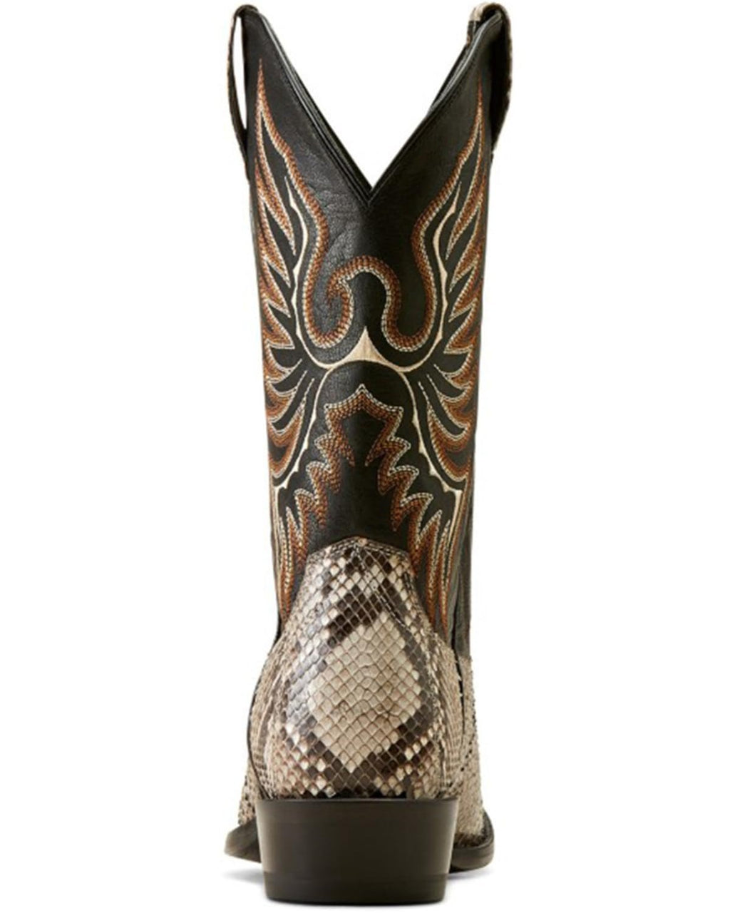 ARIAT Men's Slick Exotic Python Western Boot Round Toe, Natural Python/Luxe Black