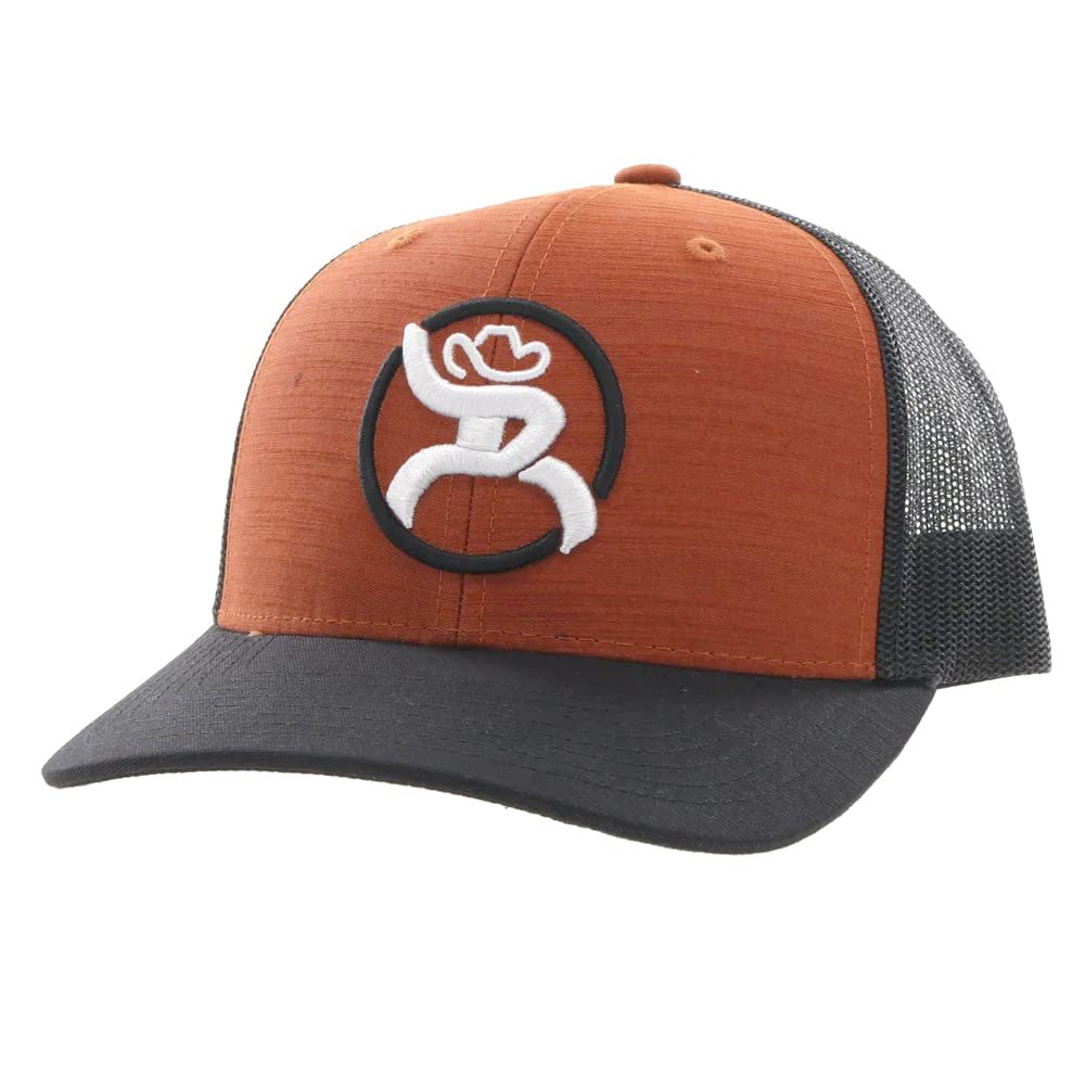 HOOEY Roughy Adjustable Snapback Hat – Orange/Black OSFA