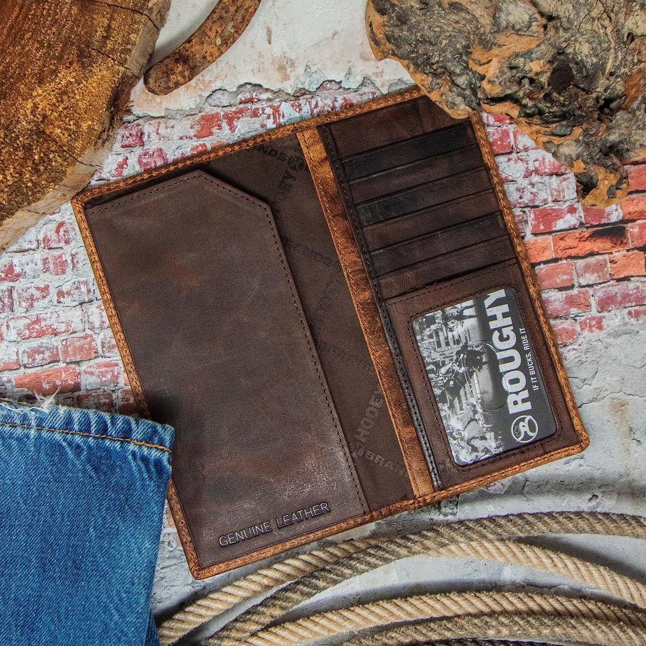 Hooey "Prime Time" Smooth Rodeo Wallet, Brown