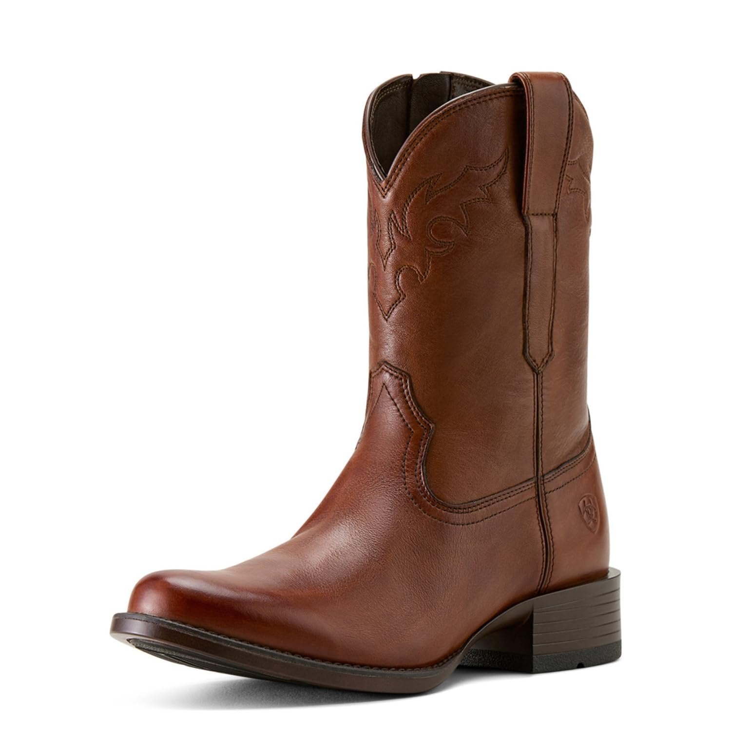 Ariat Men's Sonoro Roper Toe Western Boot - Cinnamon Brown