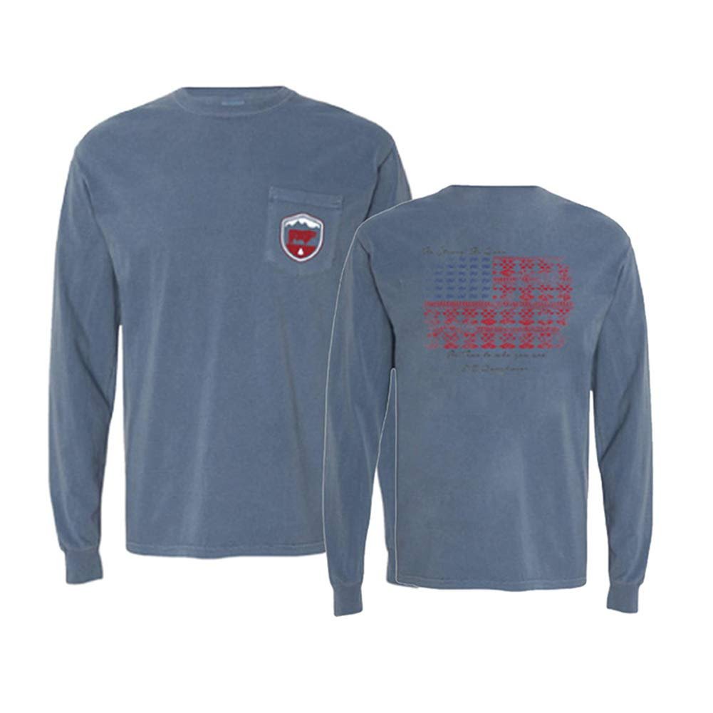 STS Ranchwear Aztec Americana Long Sleeve Pocket T-Shirt