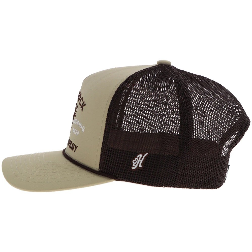 Hooey Rank Stock Snapback Cap, Tan/Brown