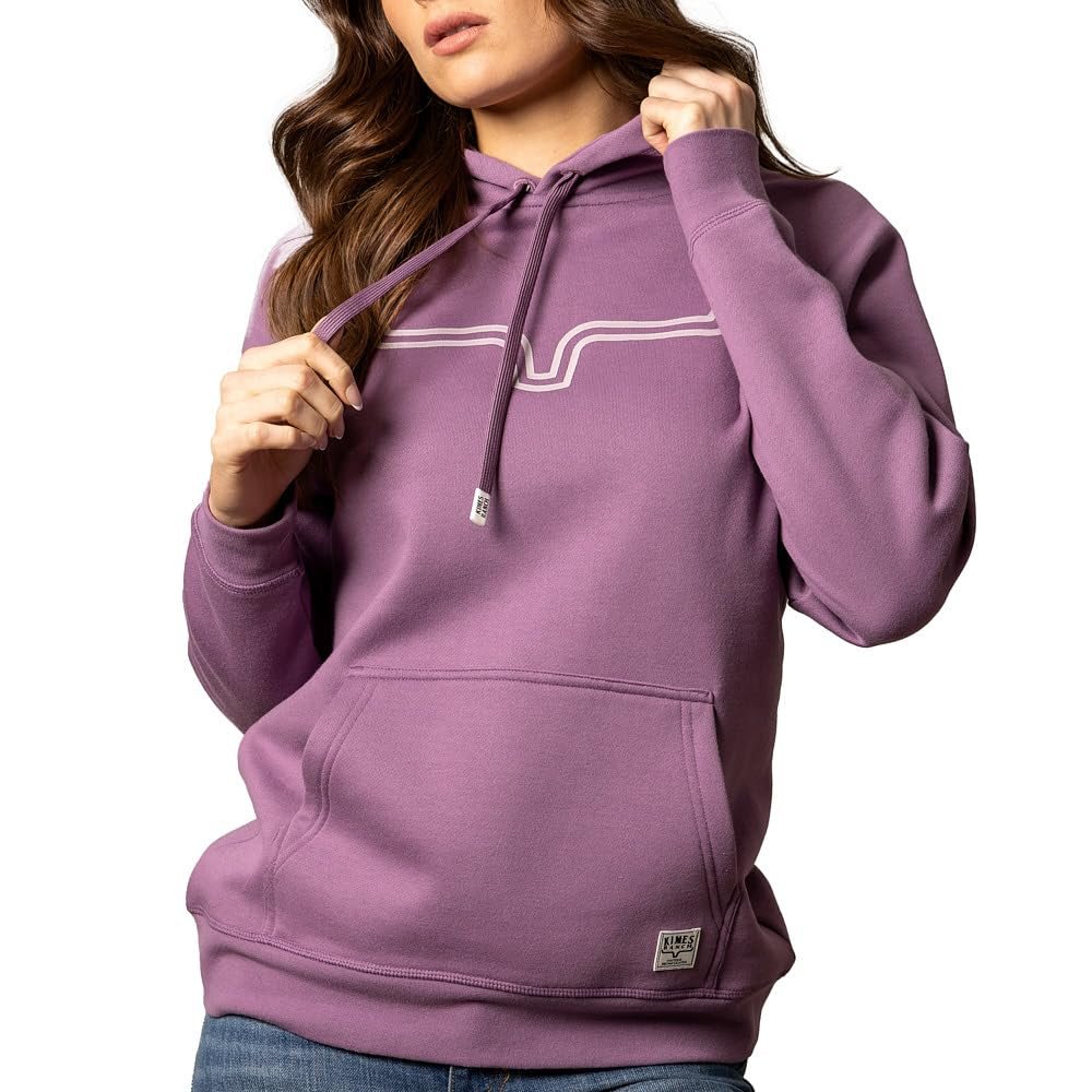 Kimes Ranch Women's Outlier Hoodie Horns Logo Applique Pouch Pocket