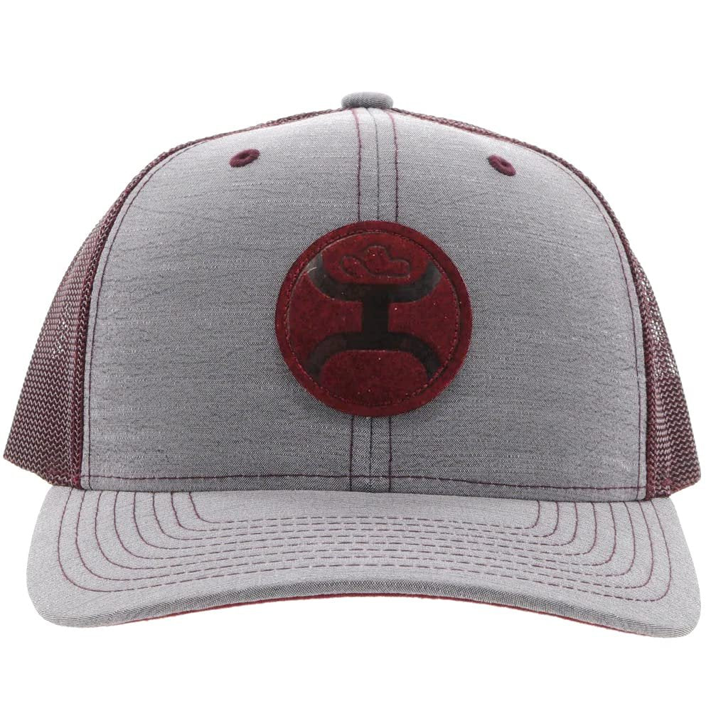 Hooey "Blush" Grey/Burgundy Snapback Cap