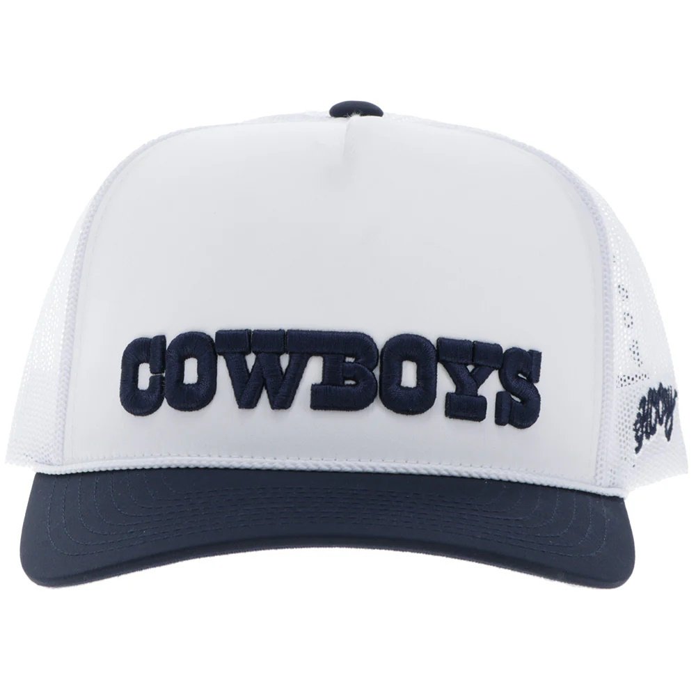 Hooey Dallas Cowboys Trucker Hat – White/Navy Cowboys Snapback
