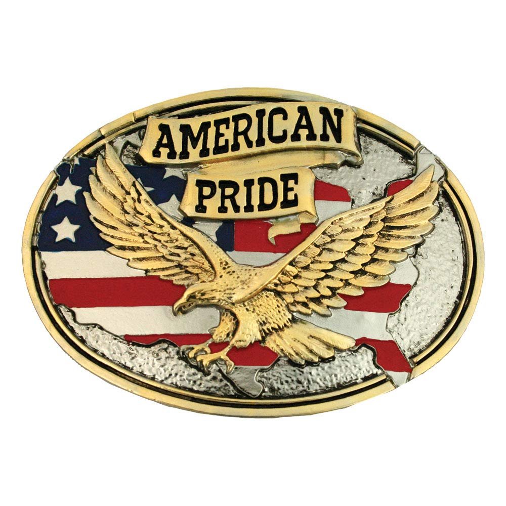 Montana Silversmiths American Pride Attitude Belt Buckle