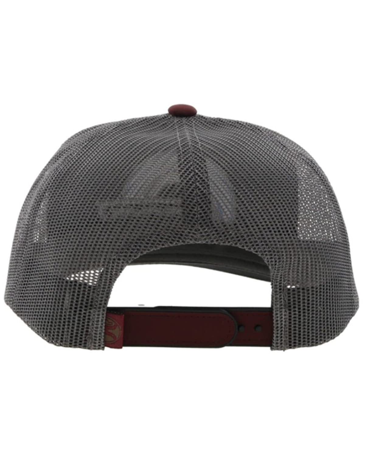 Hooey "Suds" Logo Embroidered Trucker Hat, Maroon and White