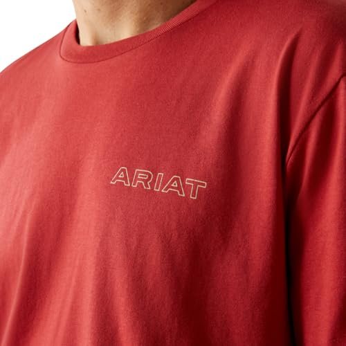 Ariat Men's Patriot Buffalo Coin T-Shirt, Brick Red