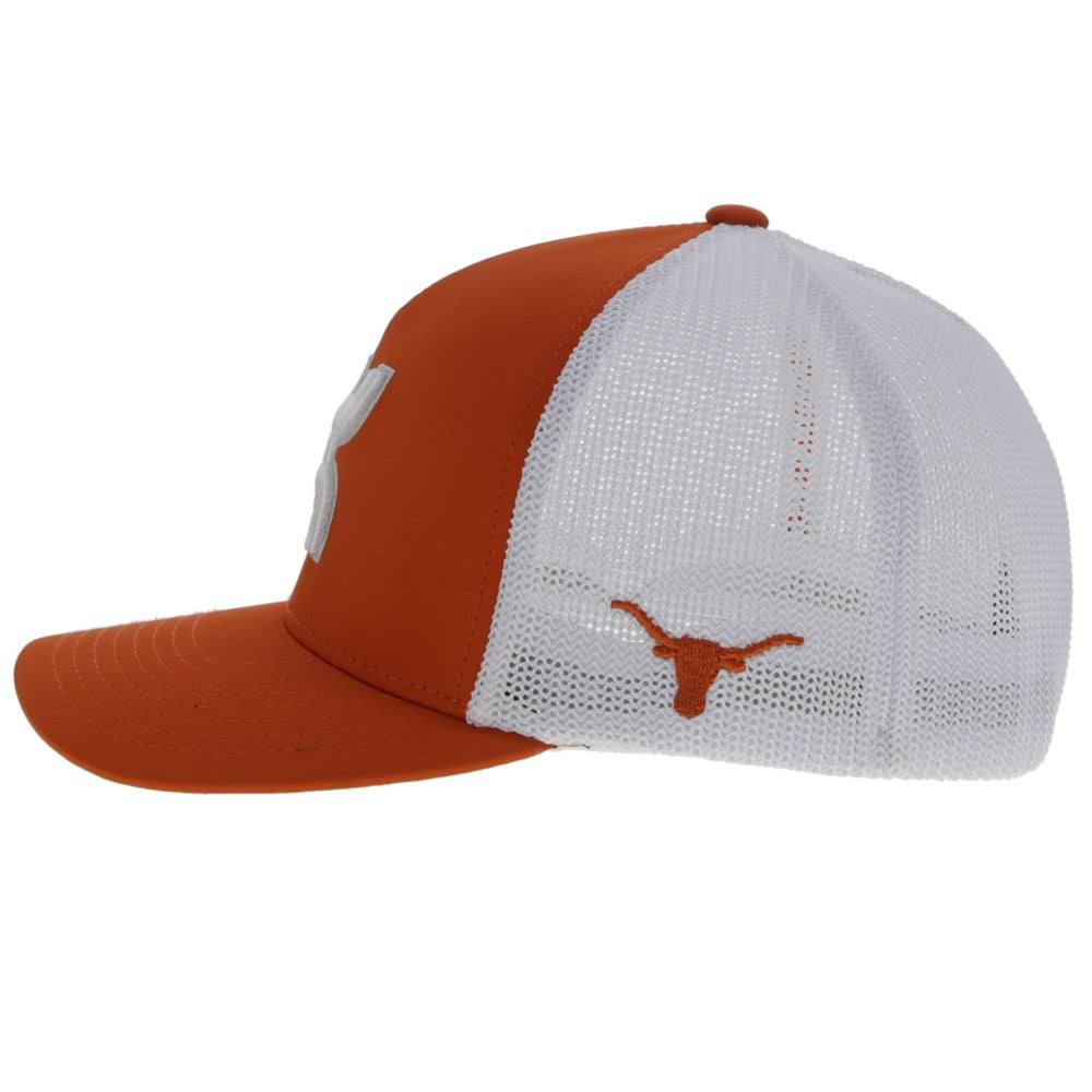 Hooey University of Texas Flexfit Hat, Orange/White