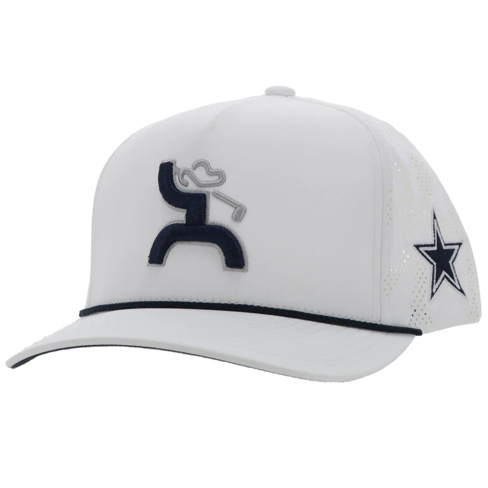 Hooey Dallas Cowboys Golf Hat – White Cowboys Snapback