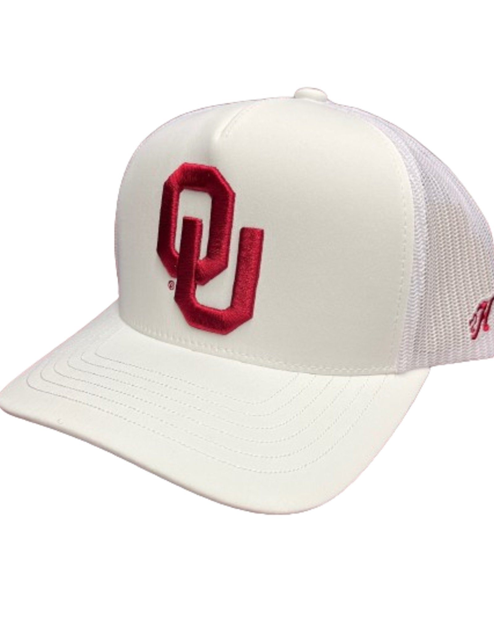 HOOEY University of Oklahama "OU" Snapback Cap, White