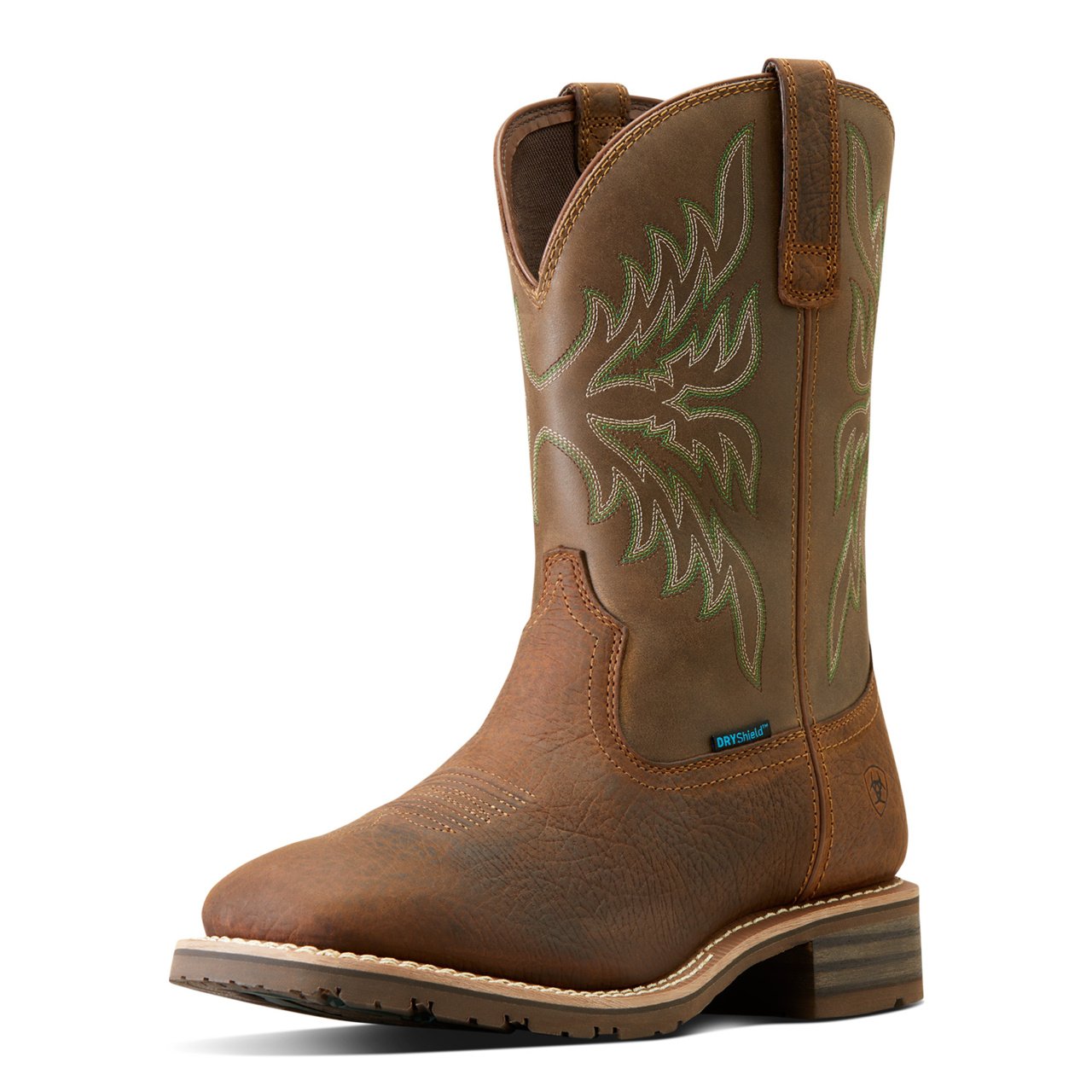 Ariat Men's Hybrid Rancher BOA Waterproof Western Boot - Acorn Brown