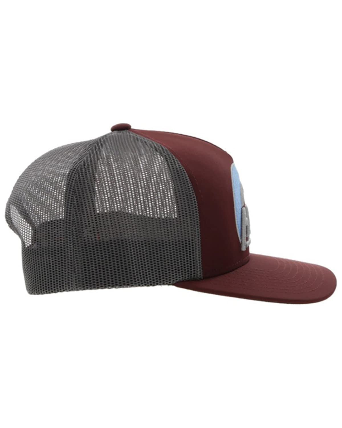 Hooey "Suds" Logo Embroidered Trucker Hat, Maroon and White