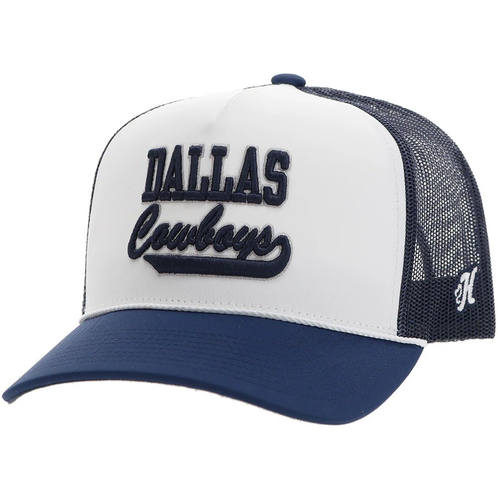Hooey Dallas Cowboys Trucker Hat – White/Navy Cowboys Snapback