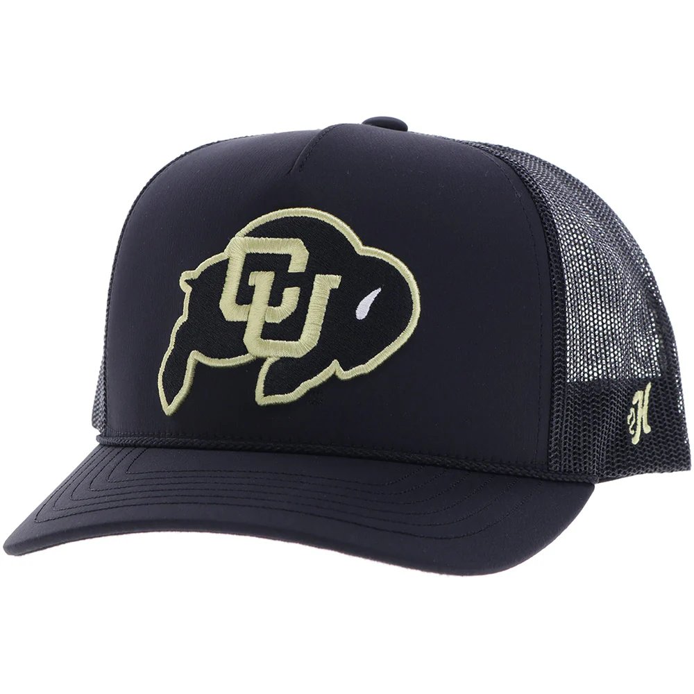 Hooey University of Colorado Snapback Hat, Black